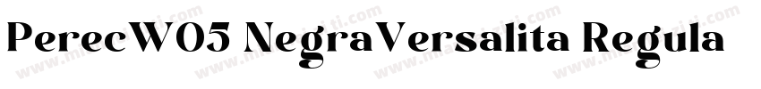 PerecW05 NegraVersalita Regular字体转换